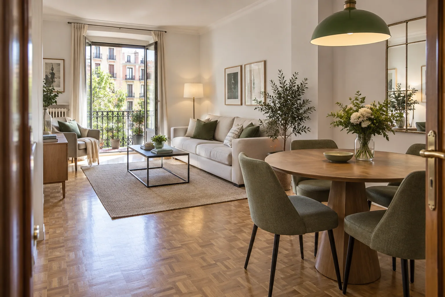 Imagen de un salón preparado para vender